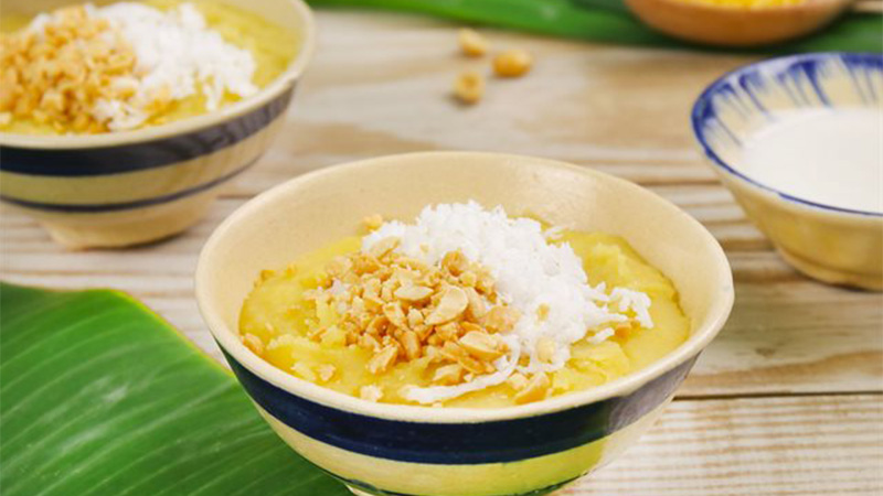 Cách nấu chè đậu xanh đánh nước cốt dừa